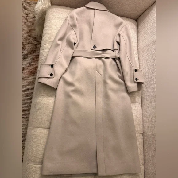 United Tokyo Made in Japan Wool Double-Breasted Belted Coat Size XS - Picture 7 of 11